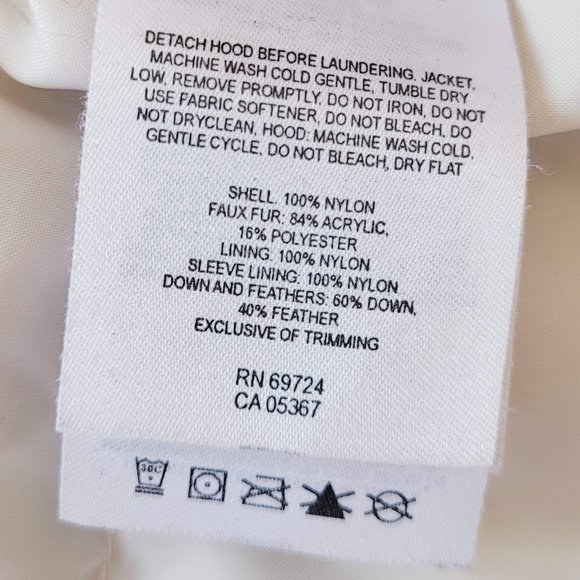 Columbia Army Green Down Feather Winter Removable Hood Puffer Jacket Sz. M - Picture 11 of 11